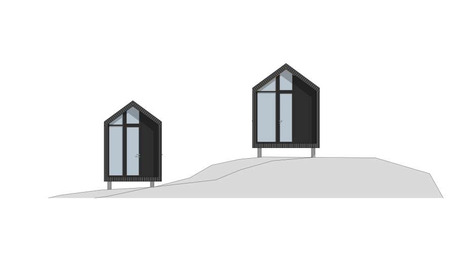 Stranda 30 med anneks sett fra front